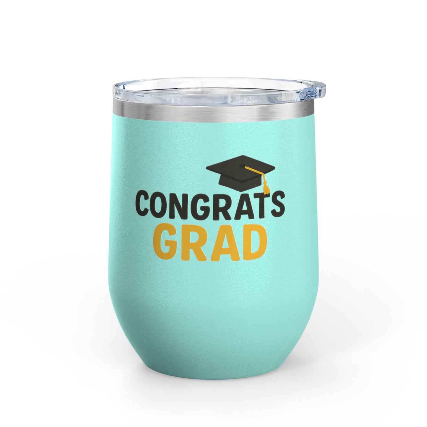 Congrats Grad Cap Graduation Wine Tumbler