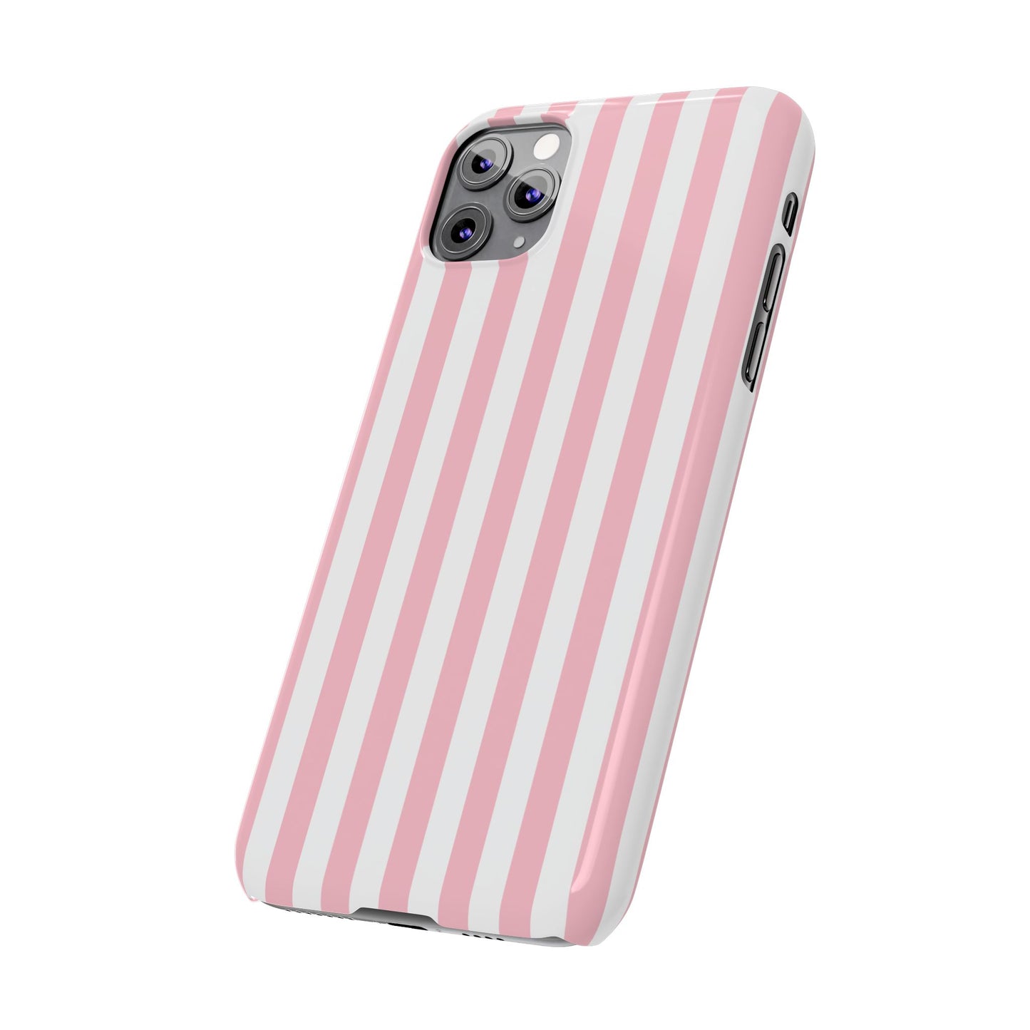 Pink Striped Summer Slim iPhone Case
