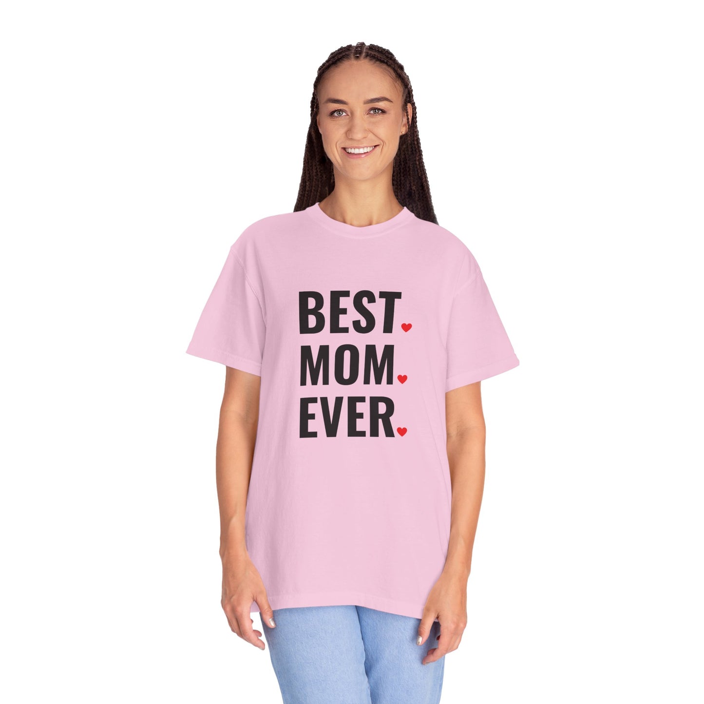 Best Mom Ever Hearts Oversized T-shirt