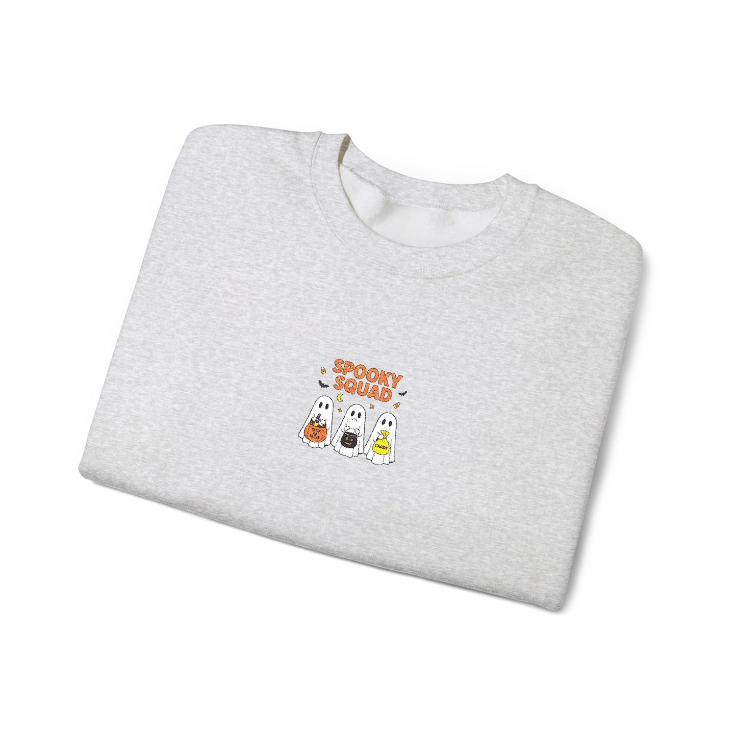 Spooky Squad Trick or Treat Embroidered Crewneck Sweatshirt
