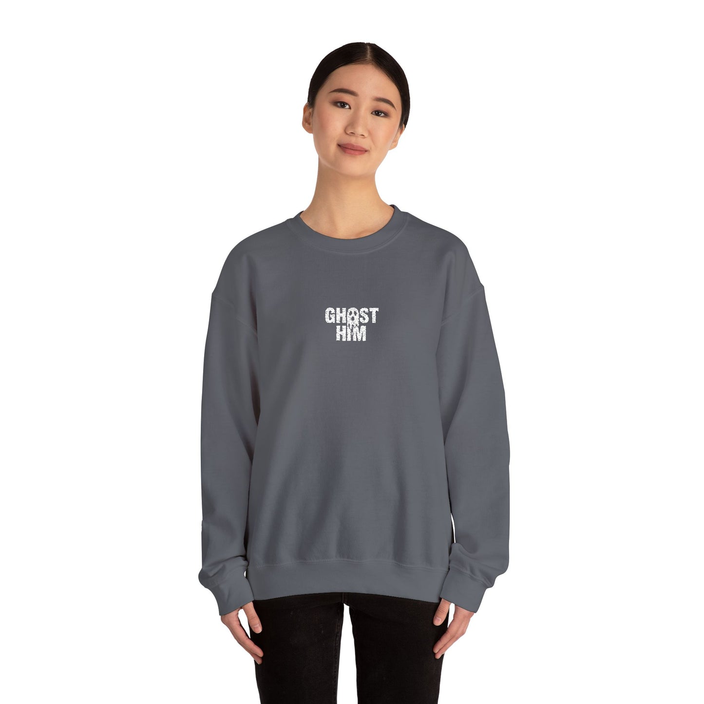 Ghost Him Embroidered Crewneck Sweatshirt