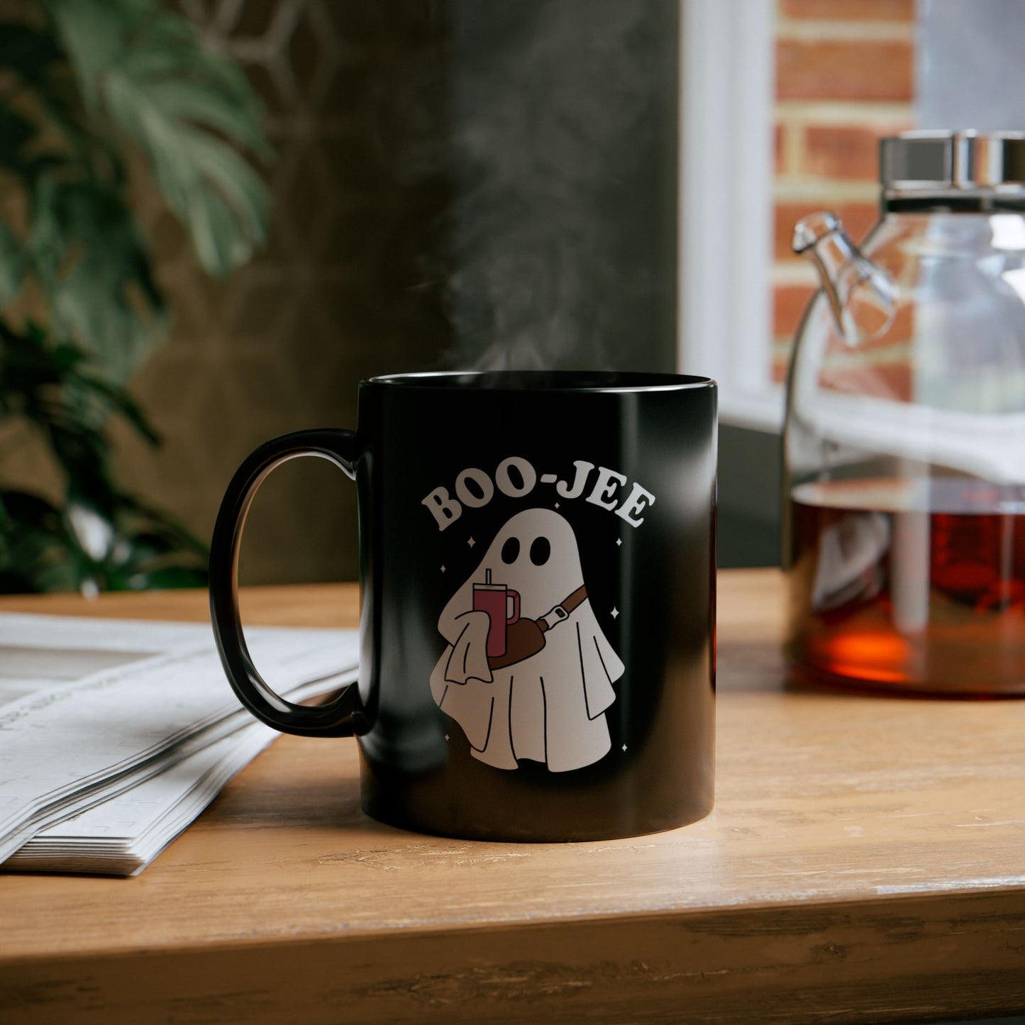 Boujee Ghost Black Mug (11oz, 15oz)