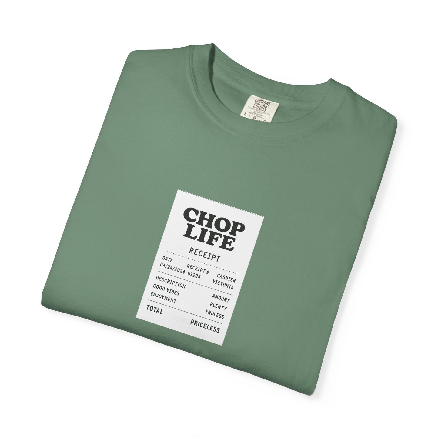 Chop Life Receipt Oversized T-shirt