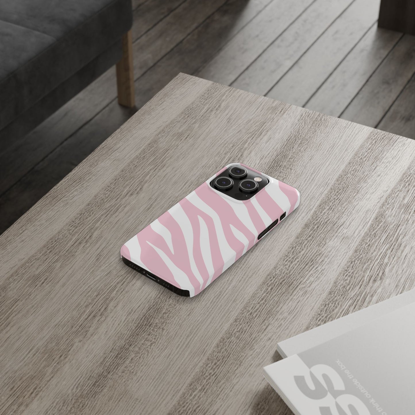 Pink Zebra Slim iPhone Case