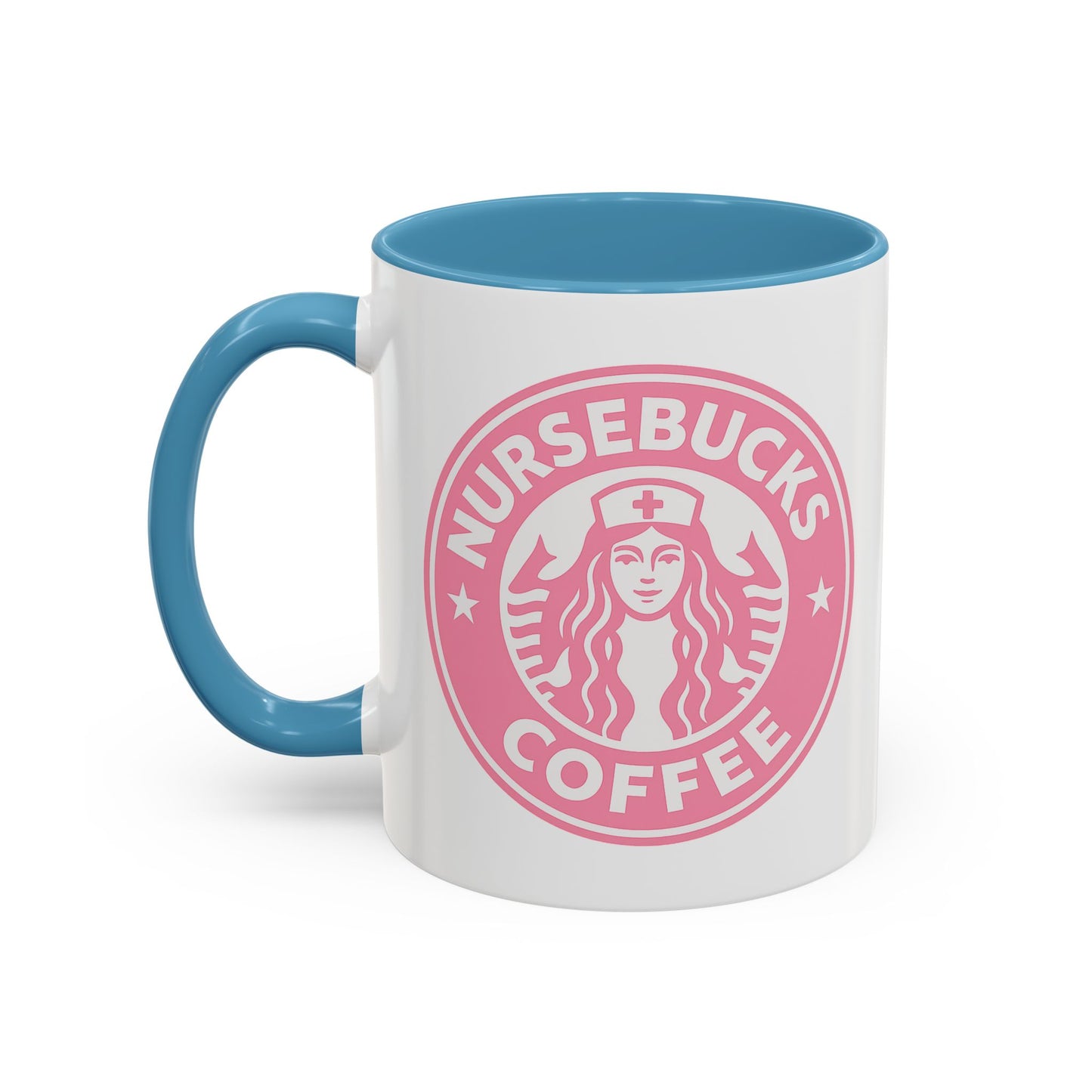 Nursebucks Coffee Pink Accent Mug (11, 15 oz)
