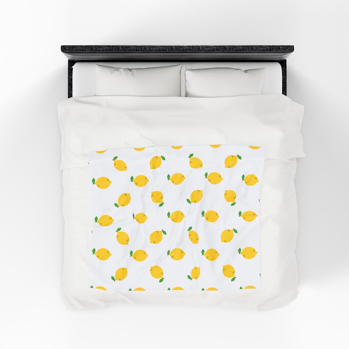 Lemon Obsession Velveteen Plush Blanket