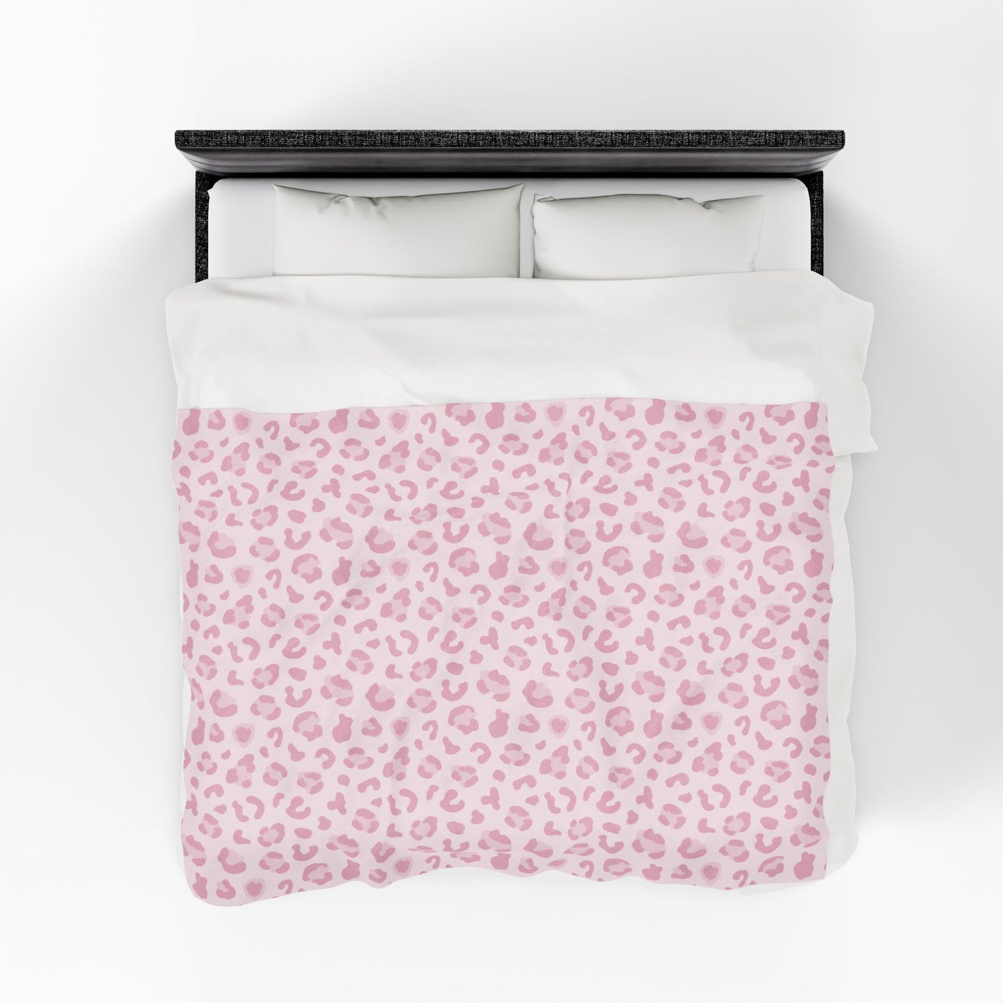 Pink Cheetah Velveteen Plush Blanket