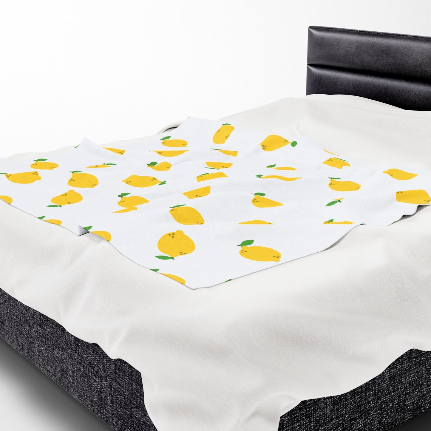 Lemon Obsession Velveteen Plush Blanket