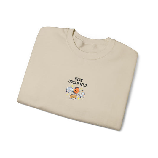 Stay Organized Embroidered Crewneck Sweatshirt