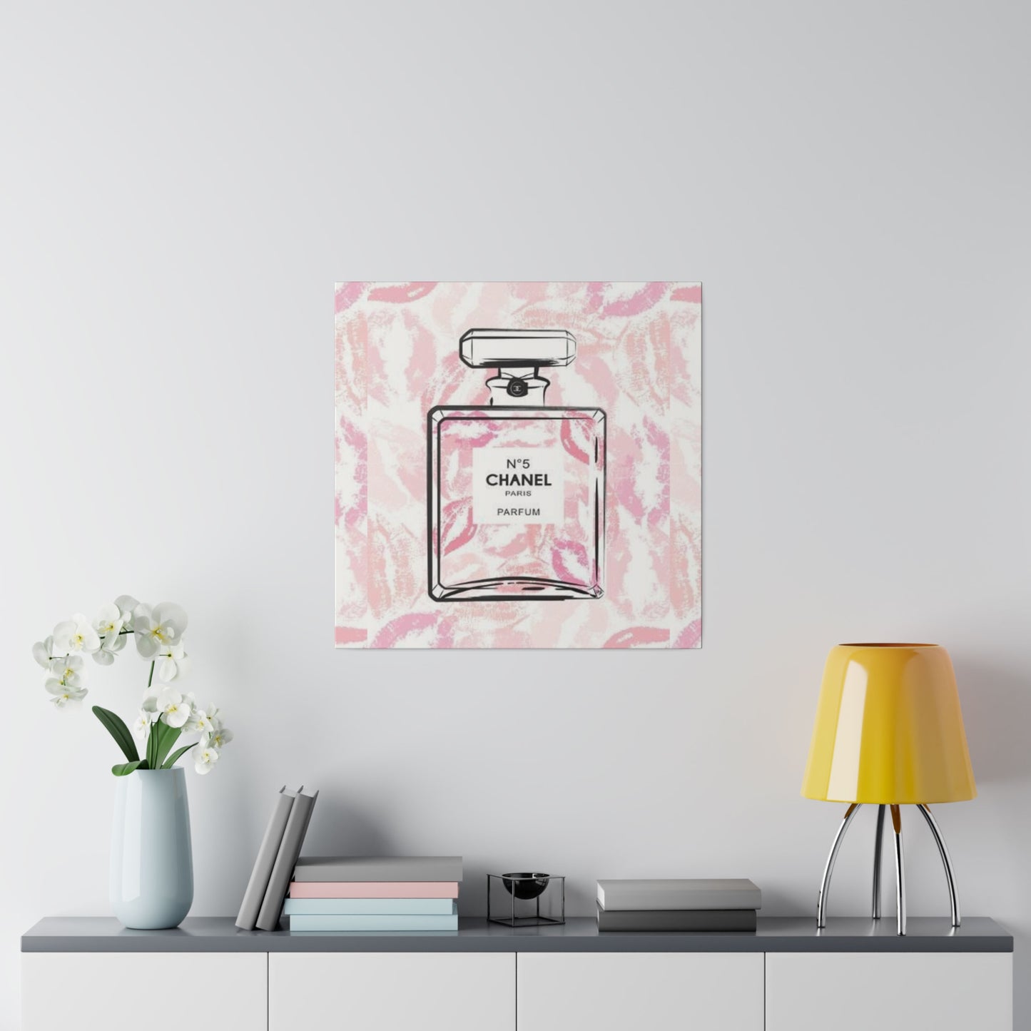 Luxury Fragrance Kisses Matte Canvas, Stretched
