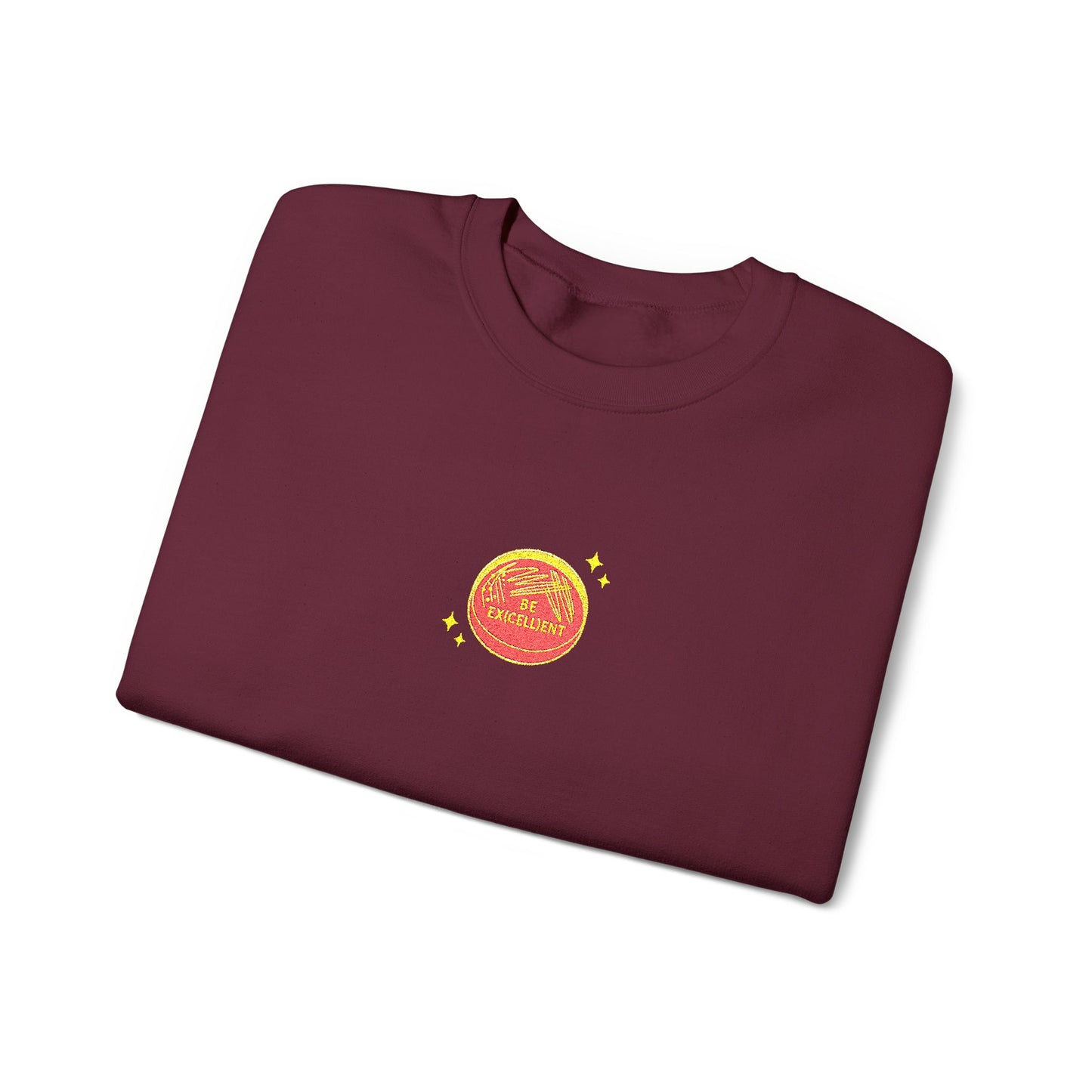 Be Excellent Embroidered Crewneck Sweatshirt