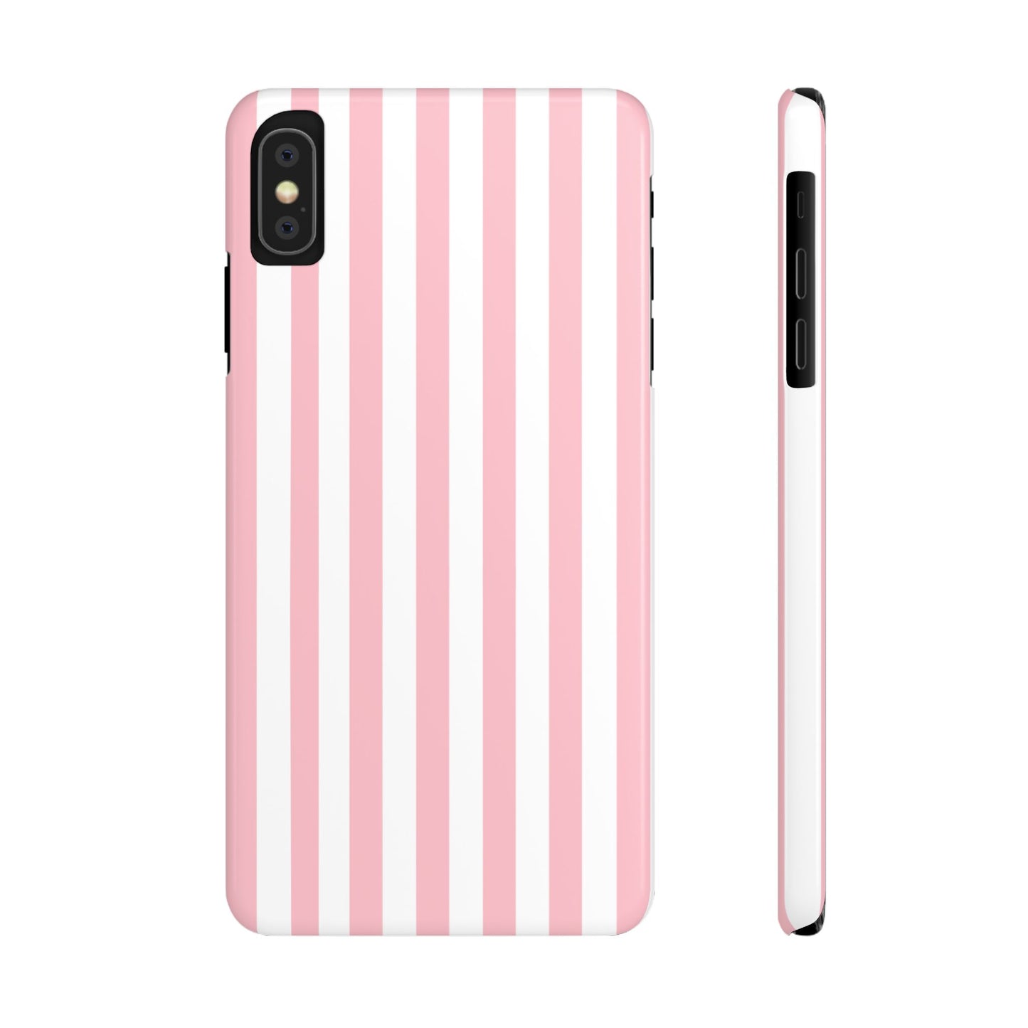 Pink Striped Summer Slim iPhone Case
