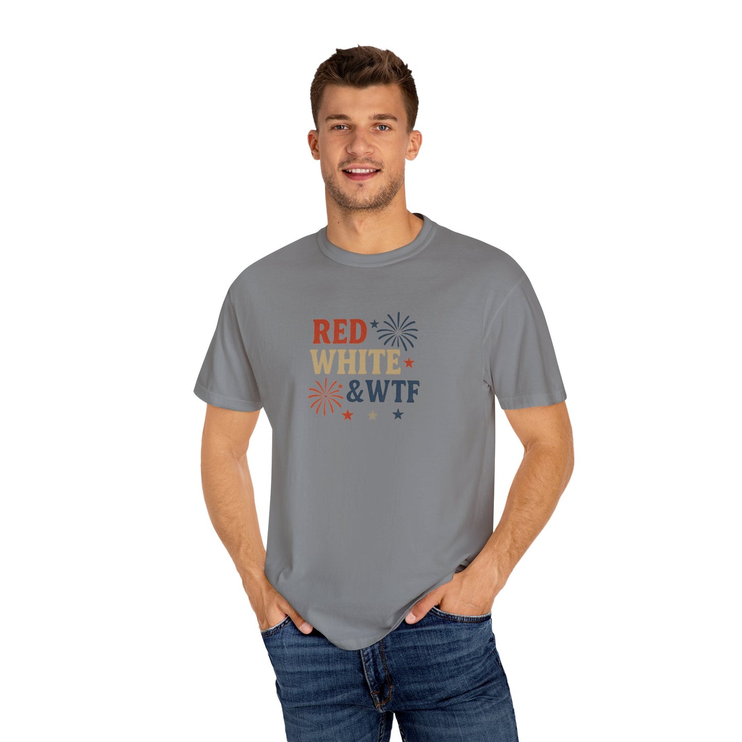 Red White and WTF Oversized T-shirt