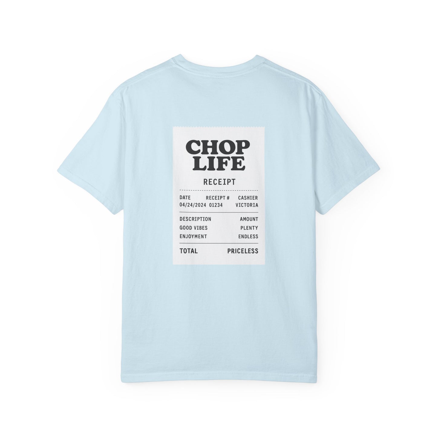 Chop Life Receipt Oversized T-shirt