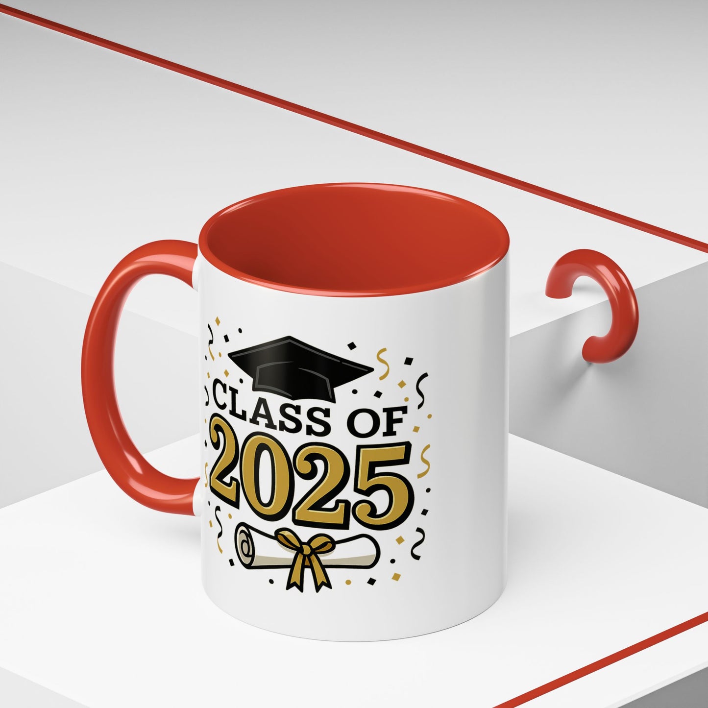 Class of 2025 Accent Coffee Mug