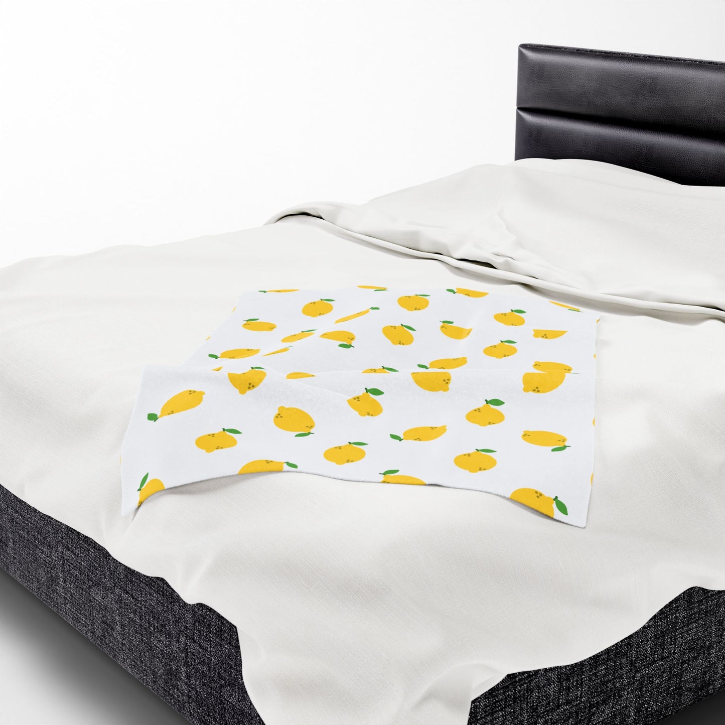 Lemon Obsession Velveteen Plush Blanket