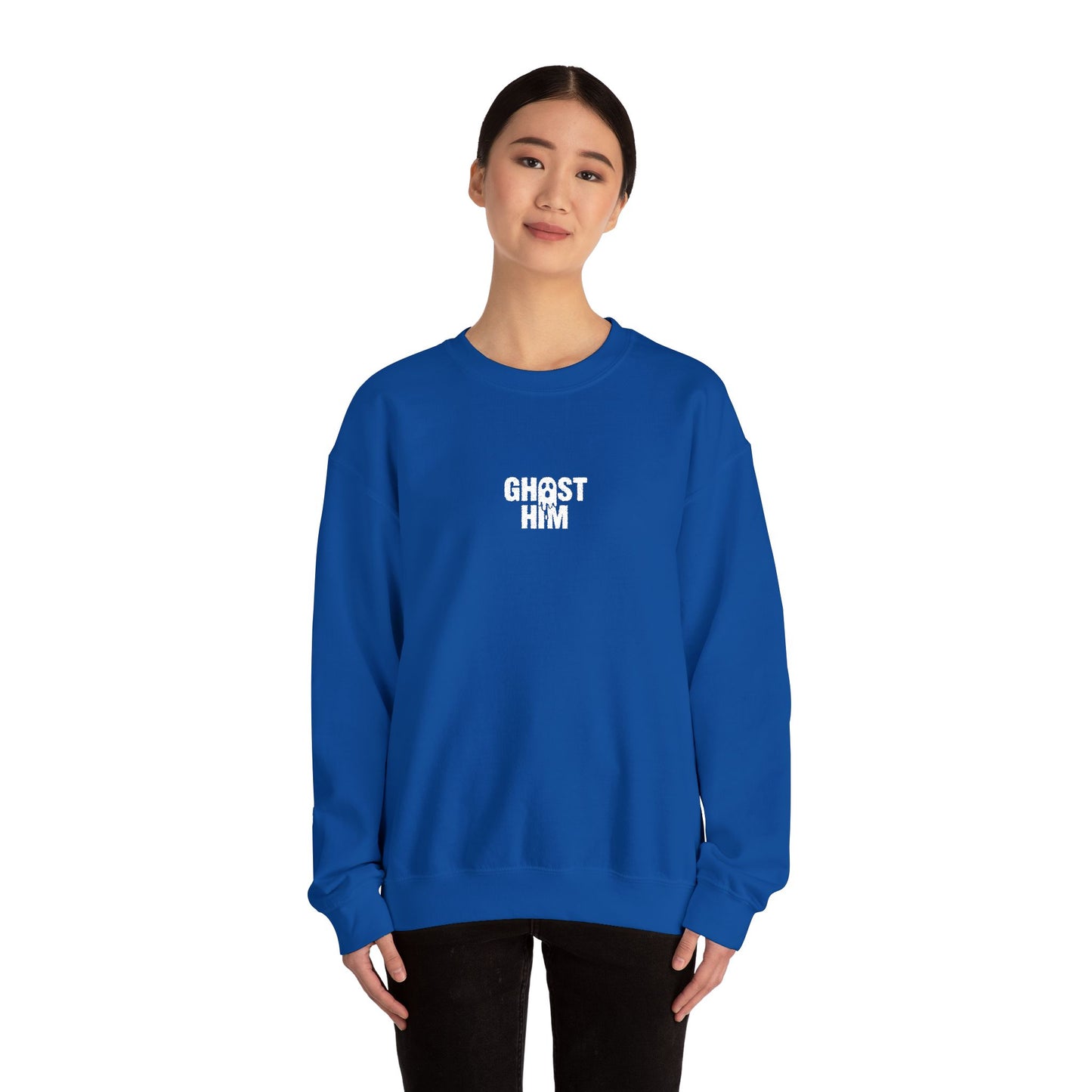 Ghost Him Embroidered Crewneck Sweatshirt