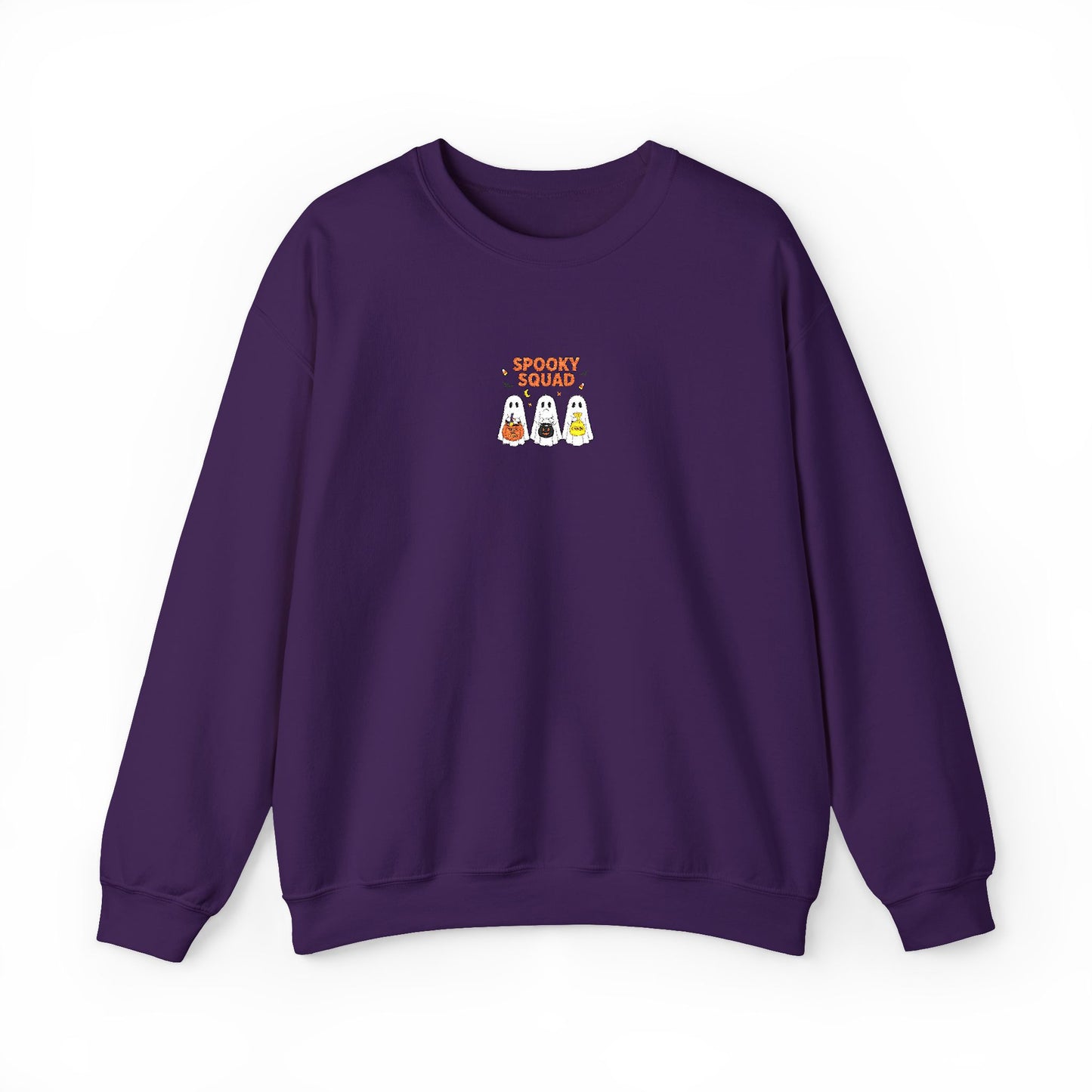 Spooky Squad Trick or Treat Embroidered Crewneck Sweatshirt