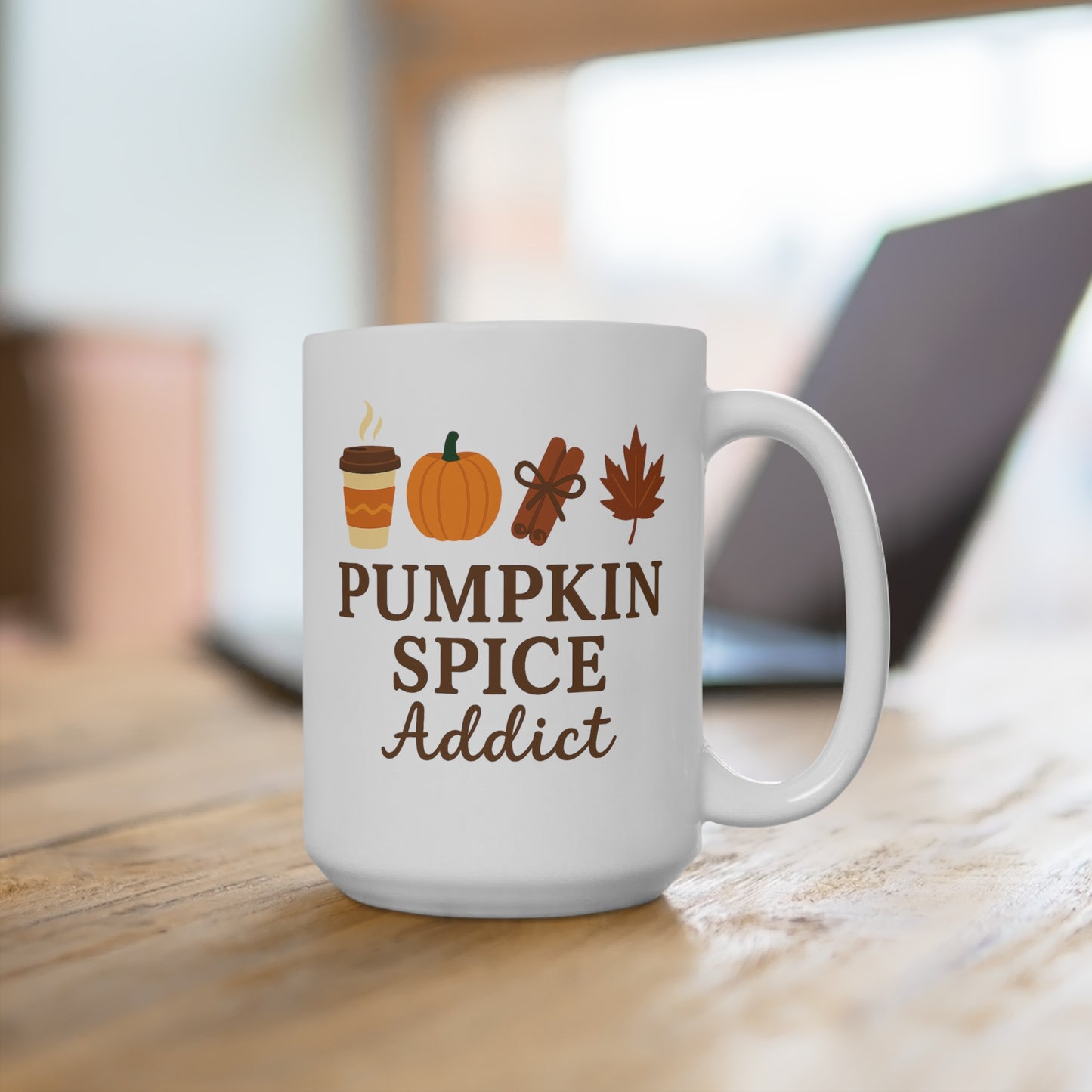Pumpkin Spice Addict Ceramic Mug (11oz, 15oz, 20oz)