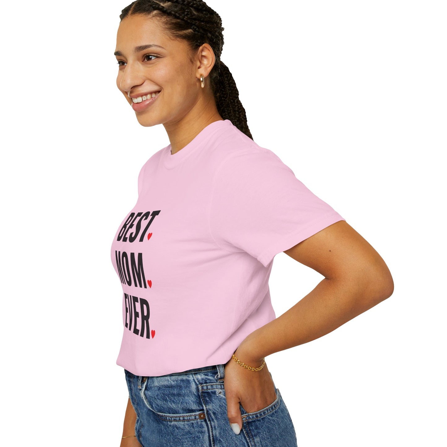 Best Mom Ever Hearts Oversized T-shirt
