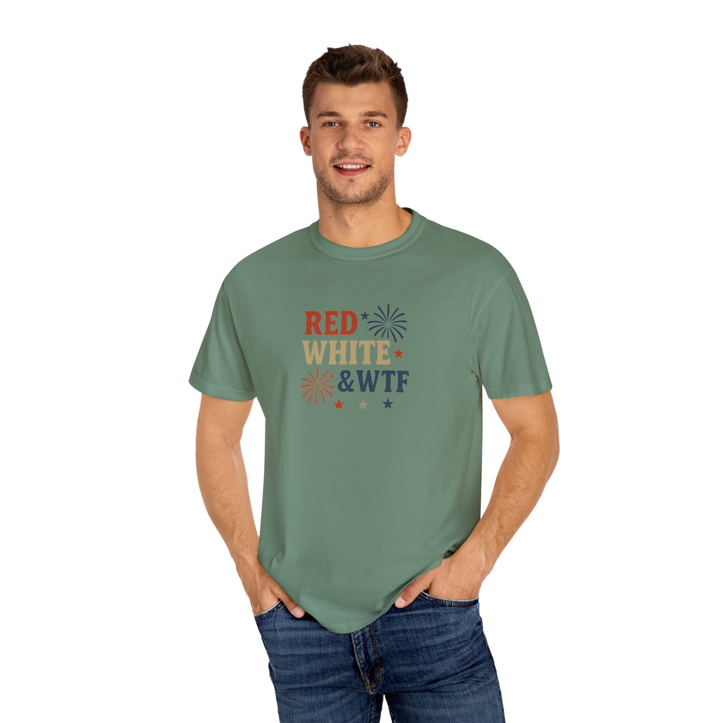 Red White and WTF Oversized T-shirt