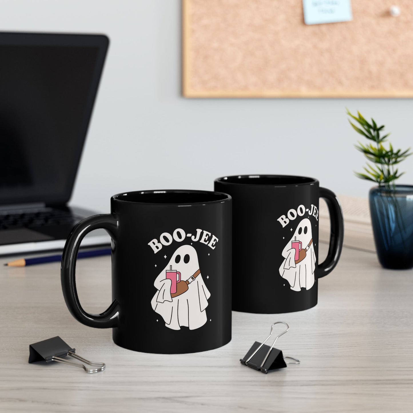 Boujee Ghost Black Mug (11oz, 15oz)