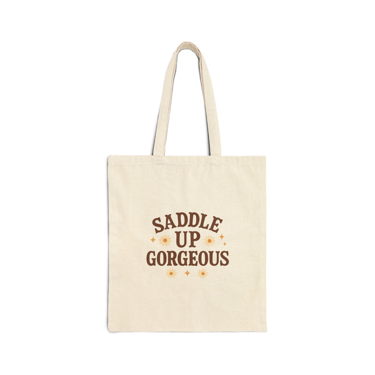 Saddle Up Gorgeous 100% Cotton Canvas Tote Bag