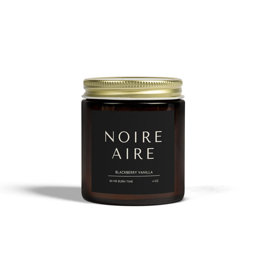 Noire Aire Blackberry Vanilla Scented Candles (4oz, 9oz)