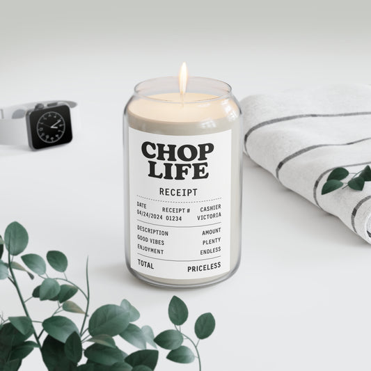 Chop Life Receipt Scented Candle (13.75 oz)
