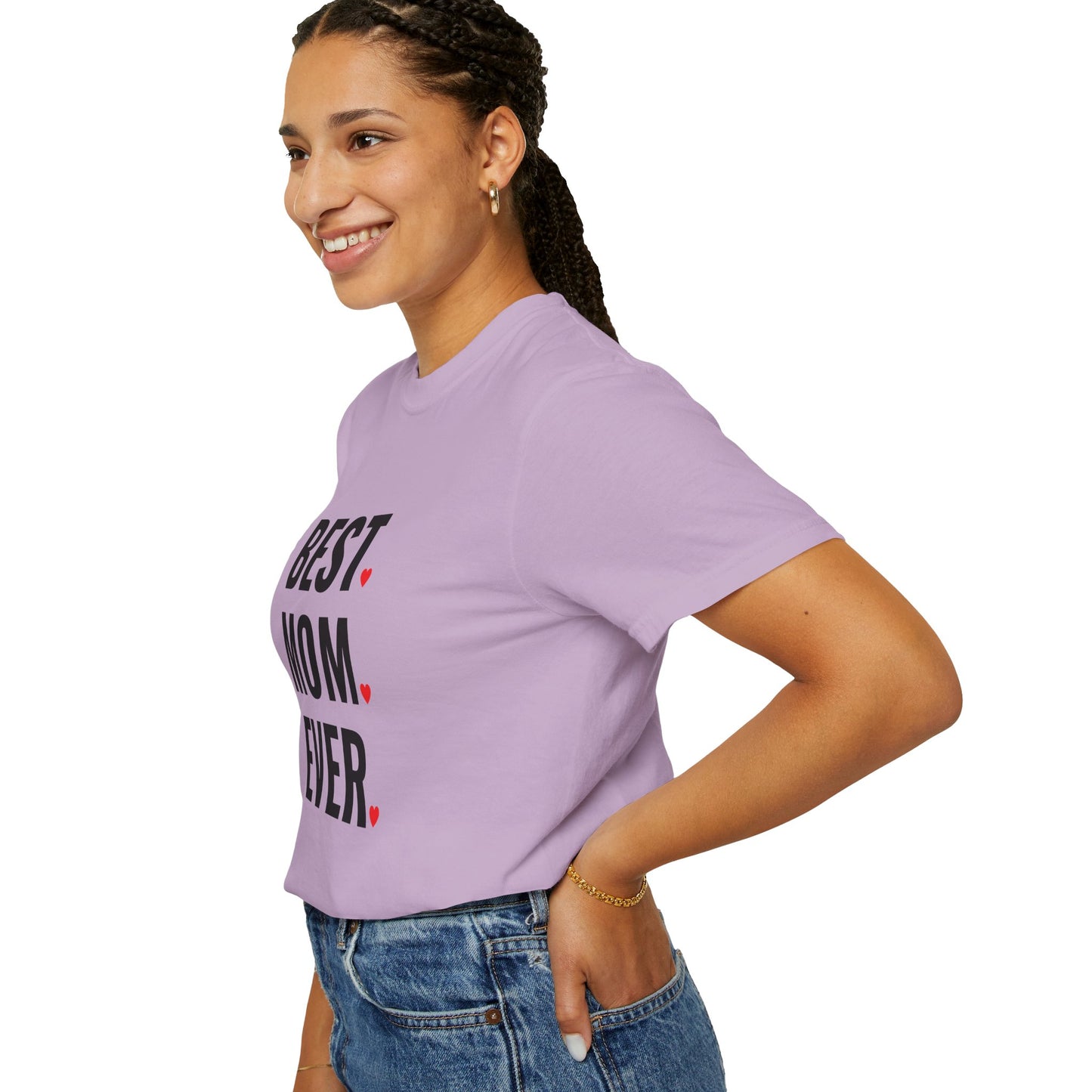 Best Mom Ever Hearts Oversized T-shirt