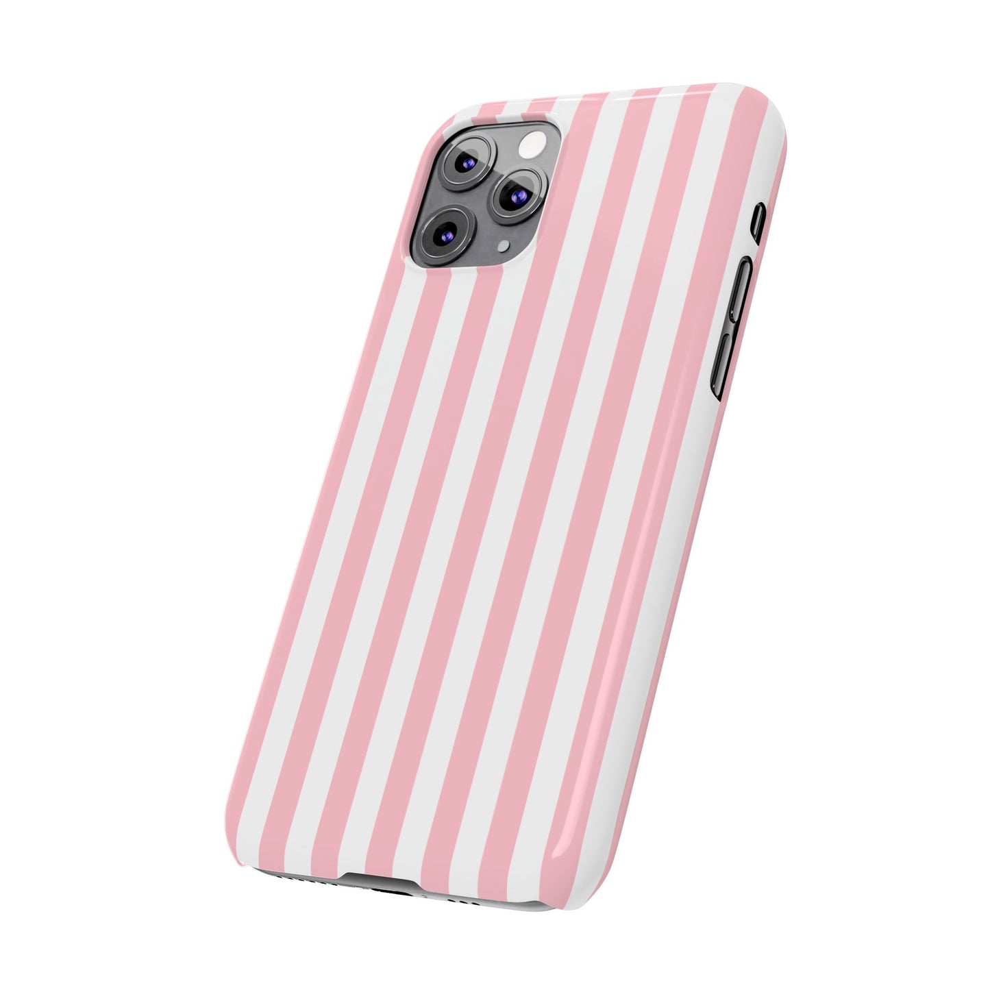 Pink Striped Summer Slim iPhone Case