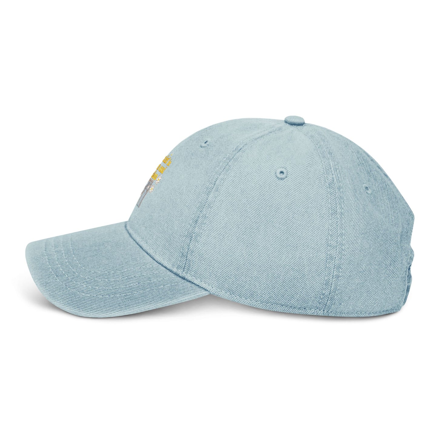 Dreaming in Denim and Daisies Embroidered Denim Hat