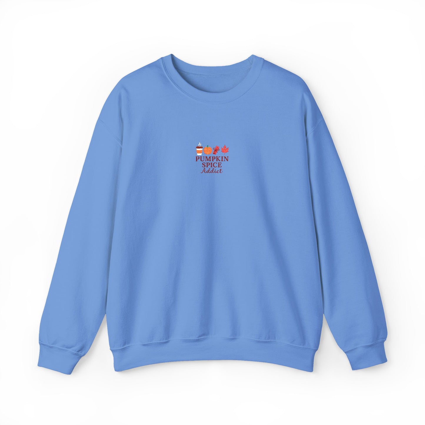 Pumpkin Spice Addict Embroidered Crewneck Sweatshirt