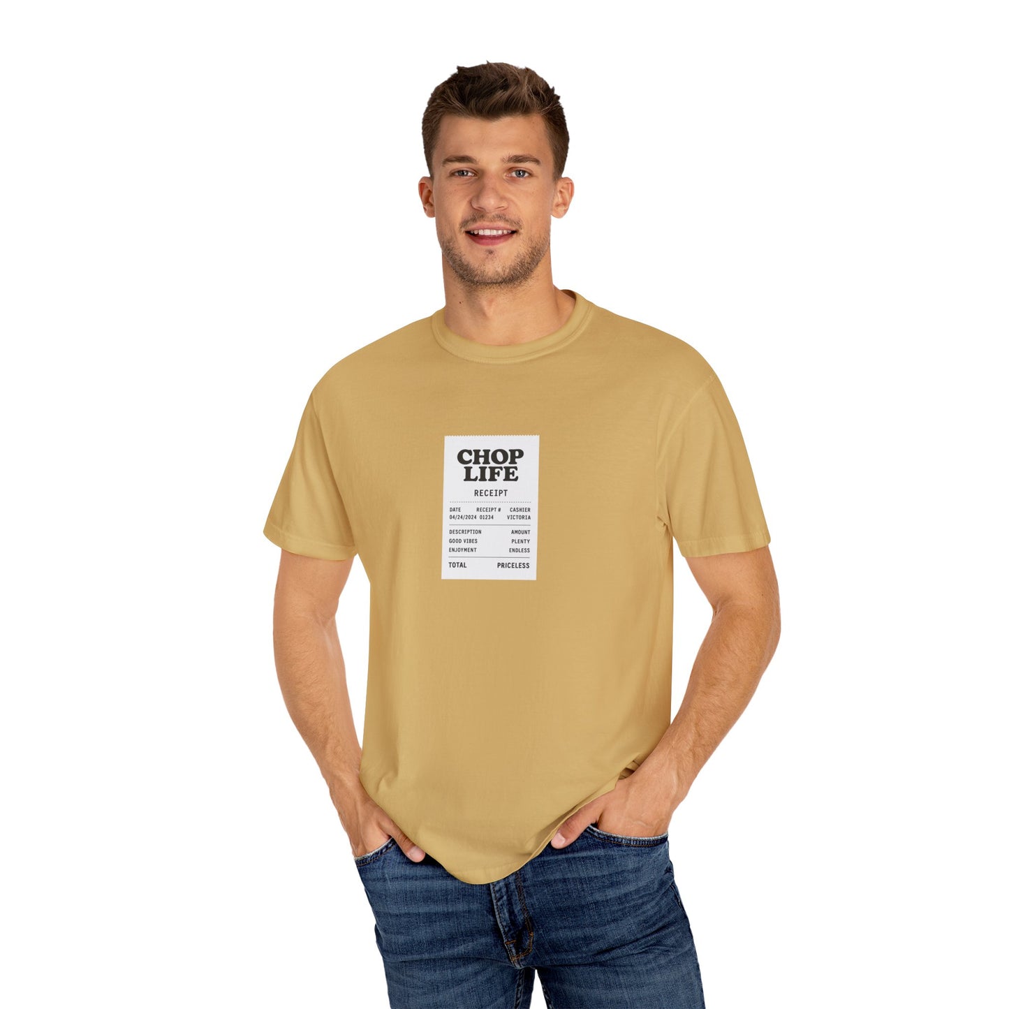 Chop Life Receipt Oversized T-shirt