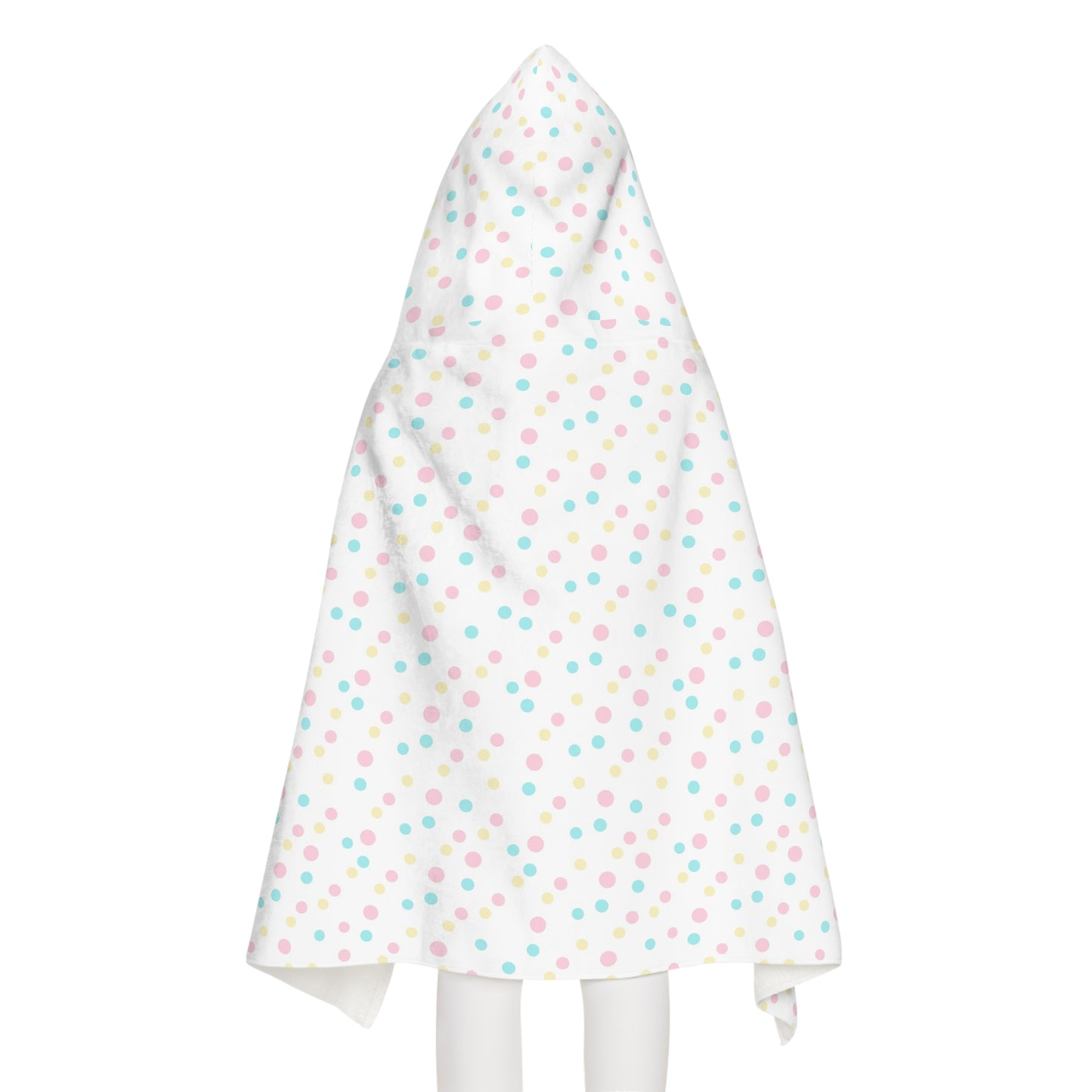 Multicolor Polka Dot Youth Hooded Towel
