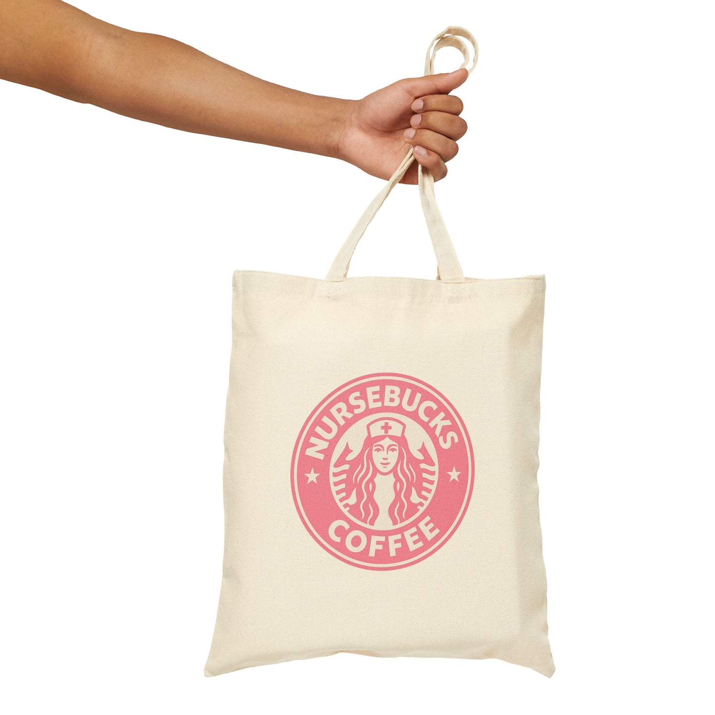 Nursebucks Coffee Cotton Canvas Tote Bag