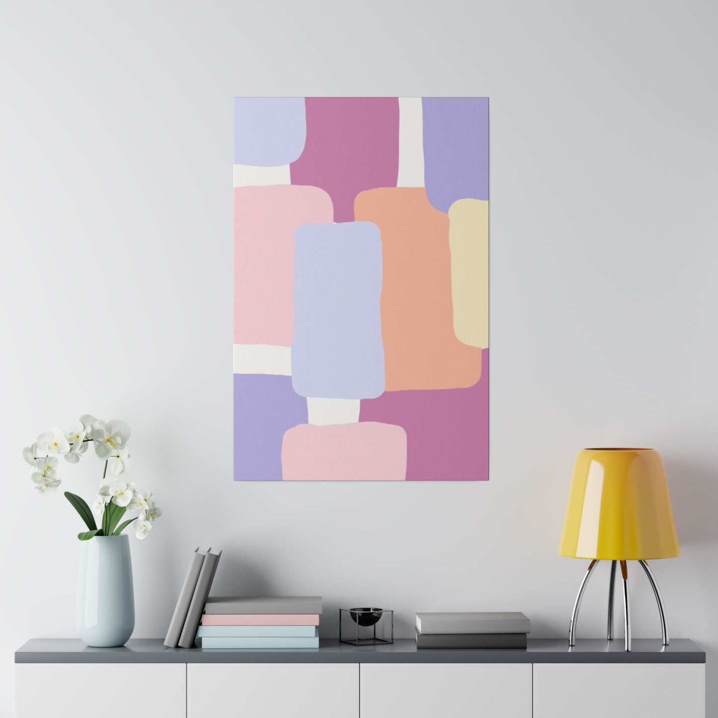 Technicolor Beat Matte Canvas, Stretched
