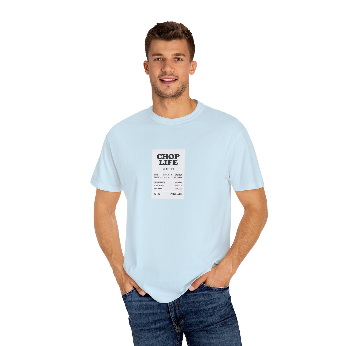 Chop Life Receipt Oversized T-shirt