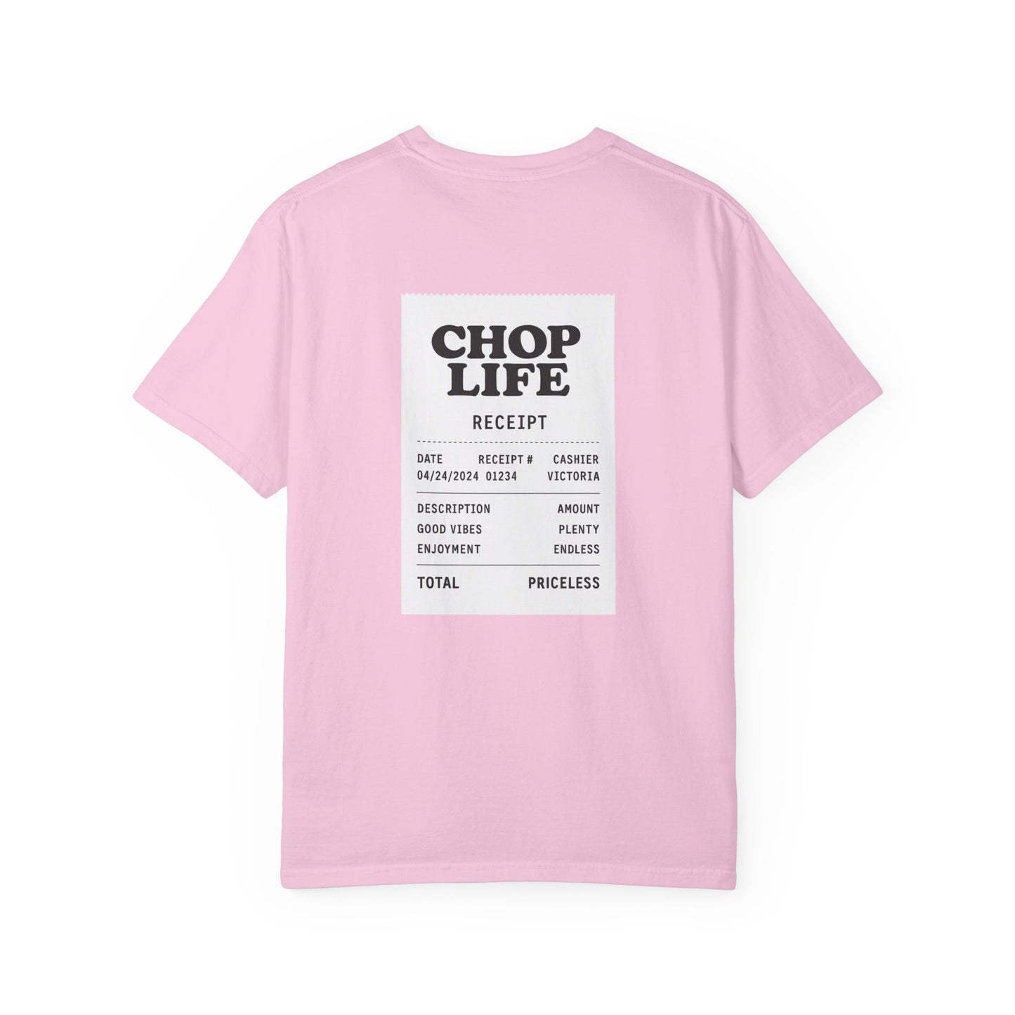 Chop Life Receipt Oversized T-shirt