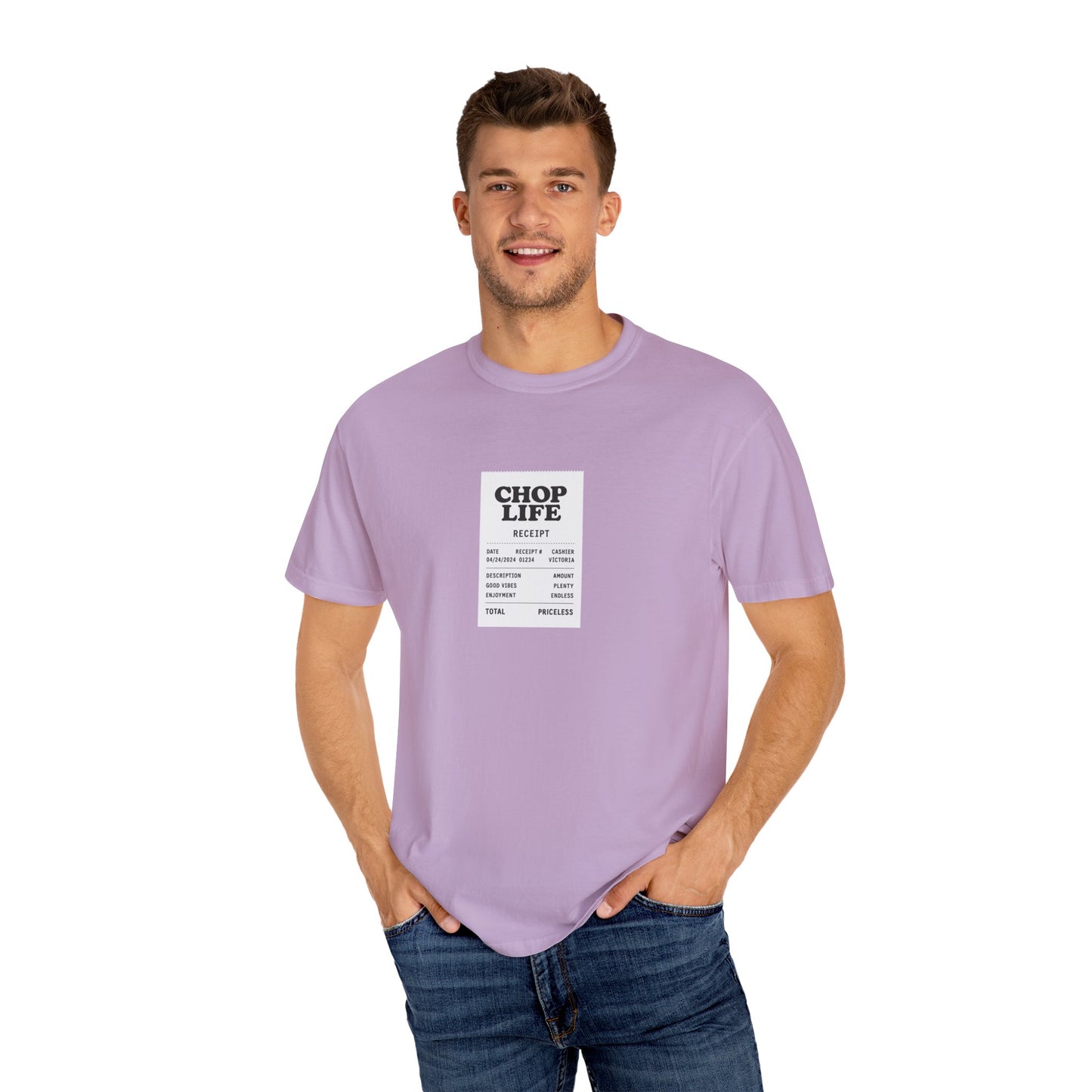 Chop Life Receipt Oversized T-shirt