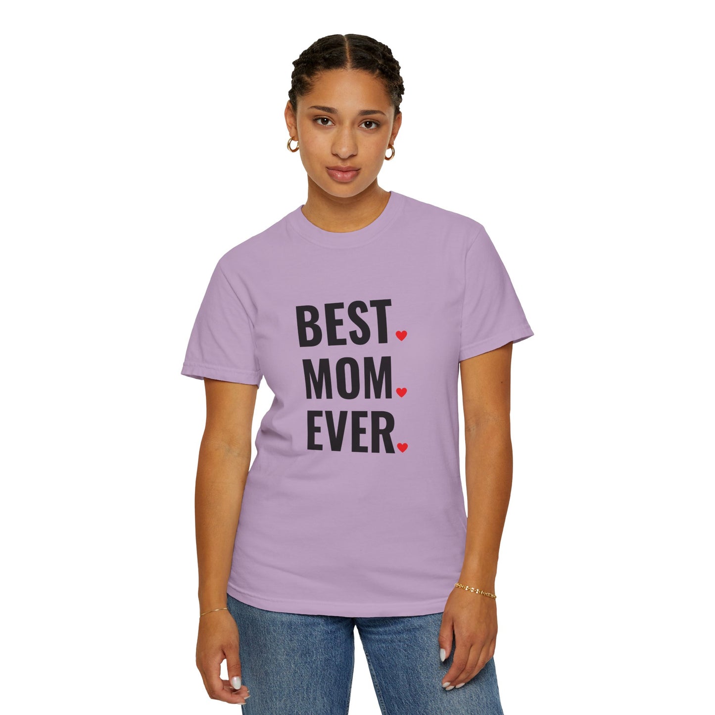Best Mom Ever Hearts Oversized T-shirt
