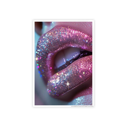 Glitter Lip Gloss Poster