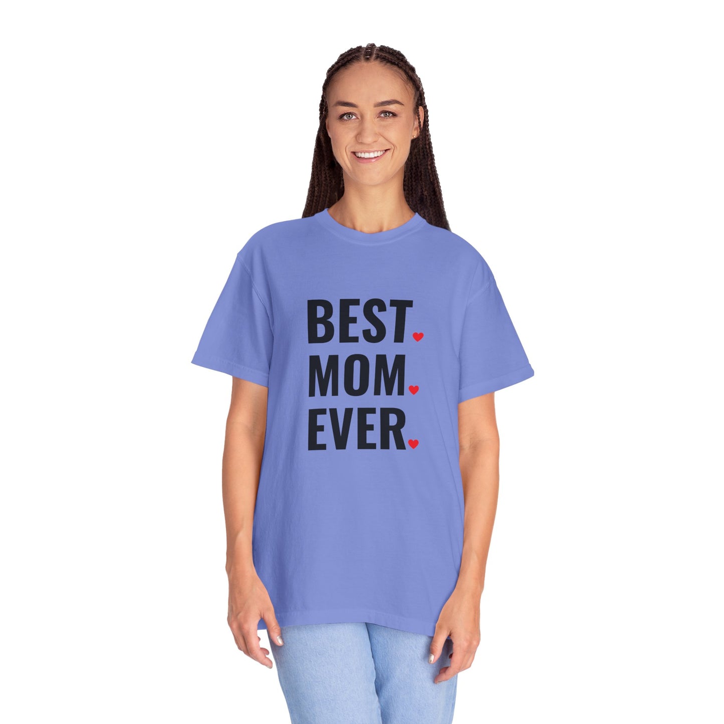Best Mom Ever Hearts Oversized T-shirt