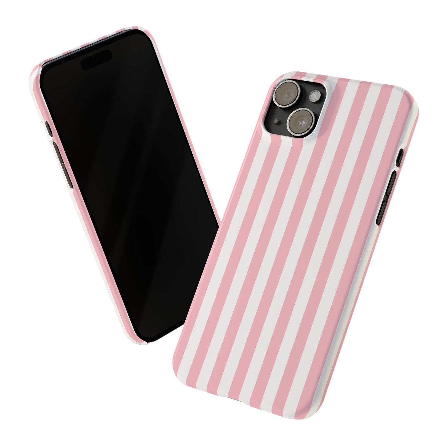 Pink Striped Summer Slim iPhone Case