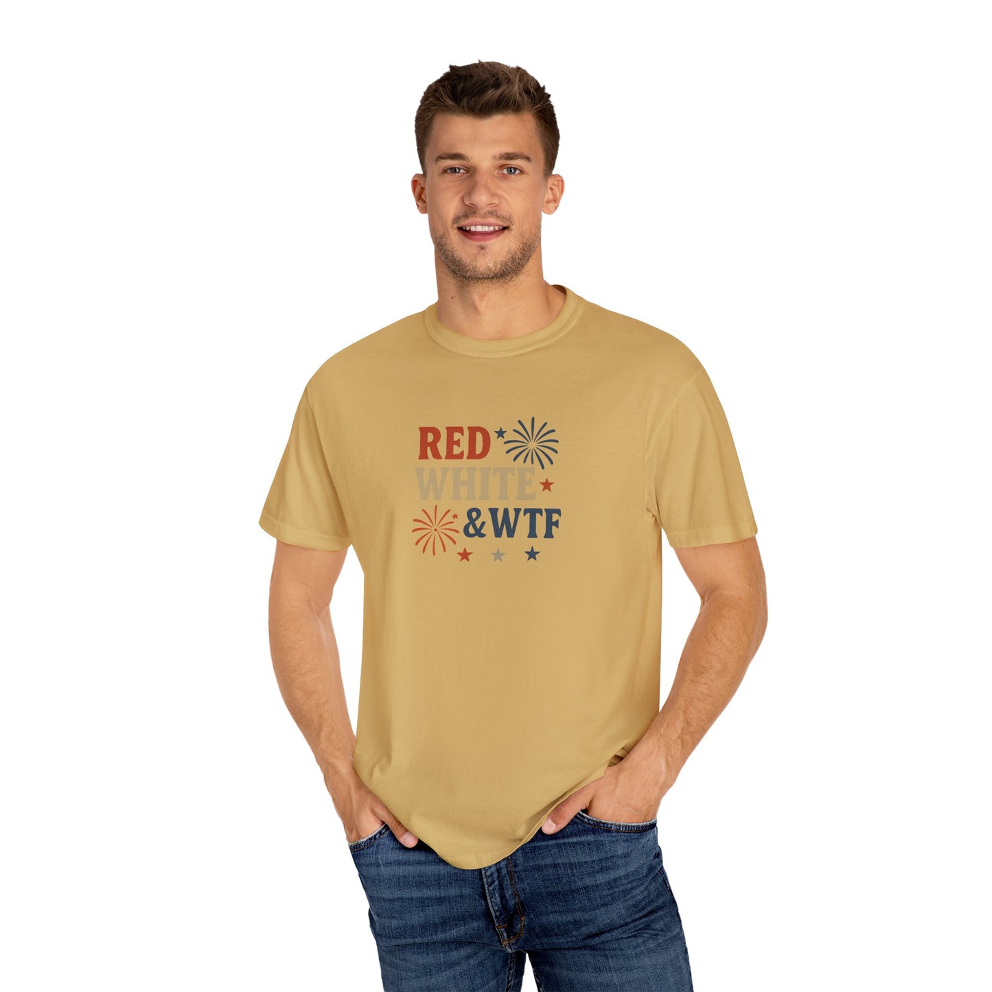 Red White and WTF Oversized T-shirt