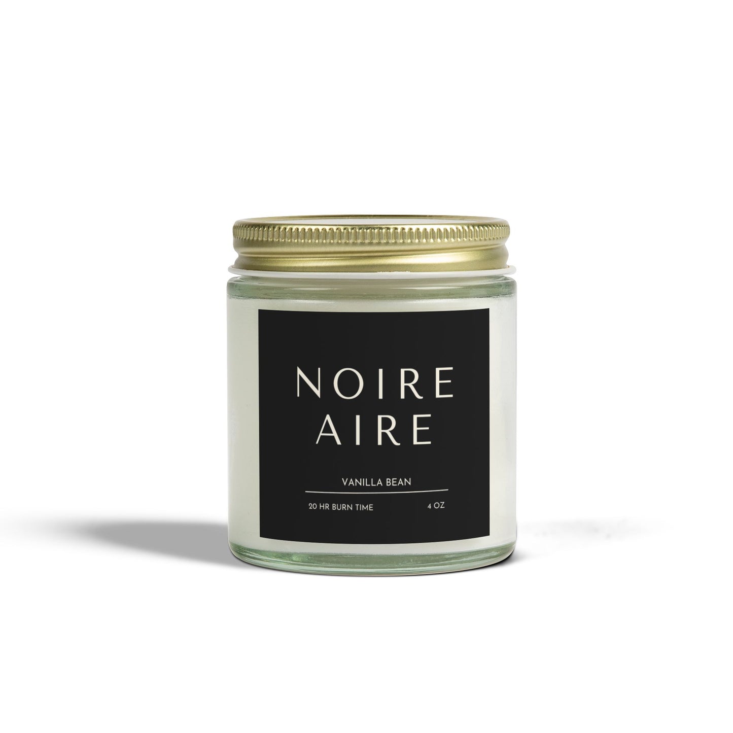 Noire Aire Vanilla Bean Scented Candles (4oz, 9oz)