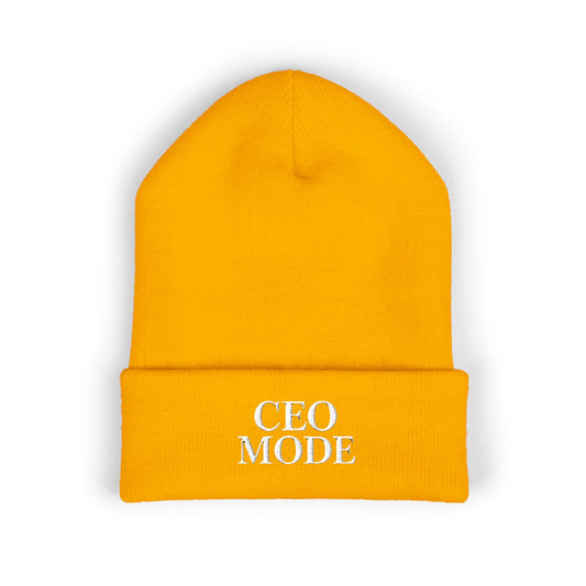 CEO Mode Embroidered Classic Cuffed Beanie
