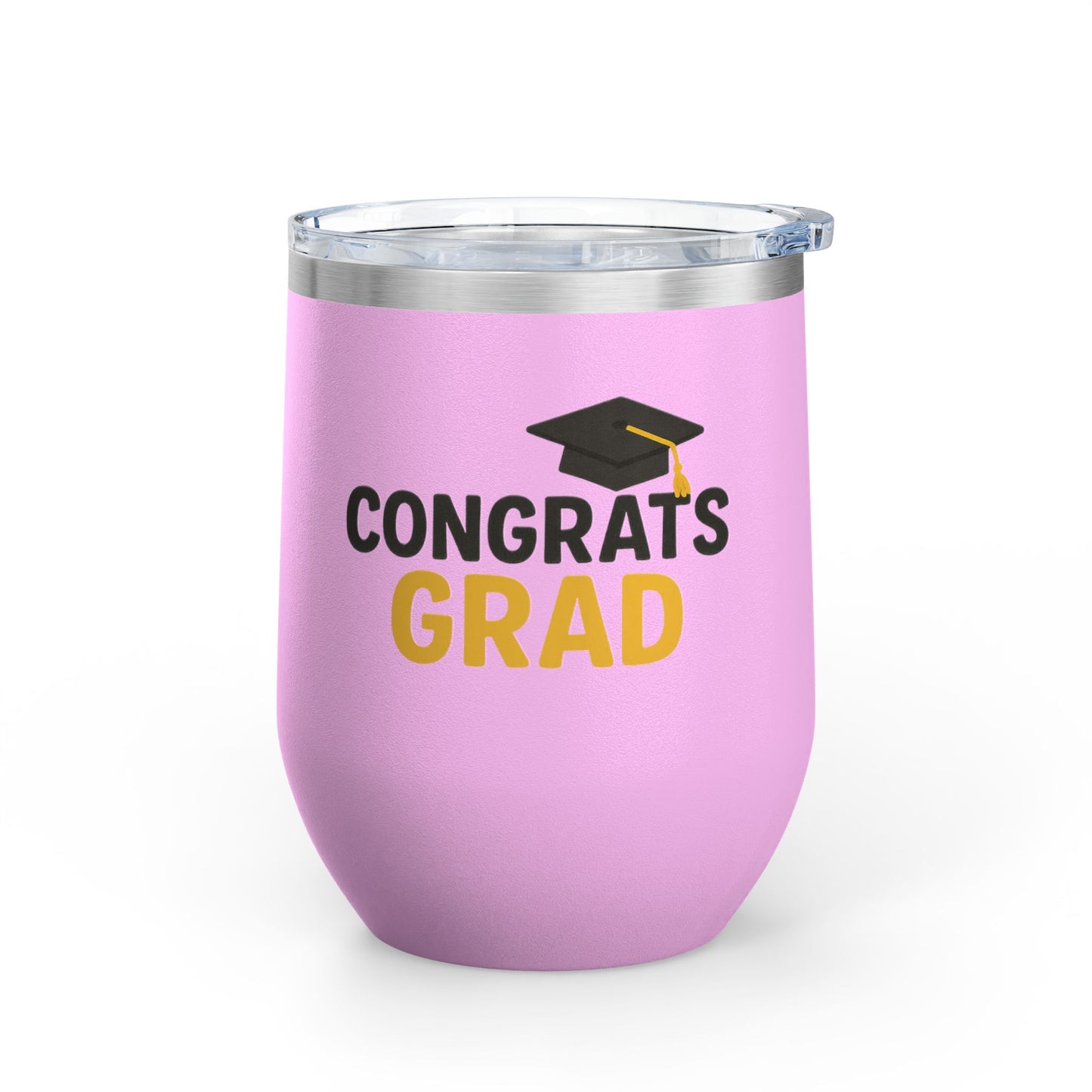 Congrats Grad Cap Graduation Wine Tumbler