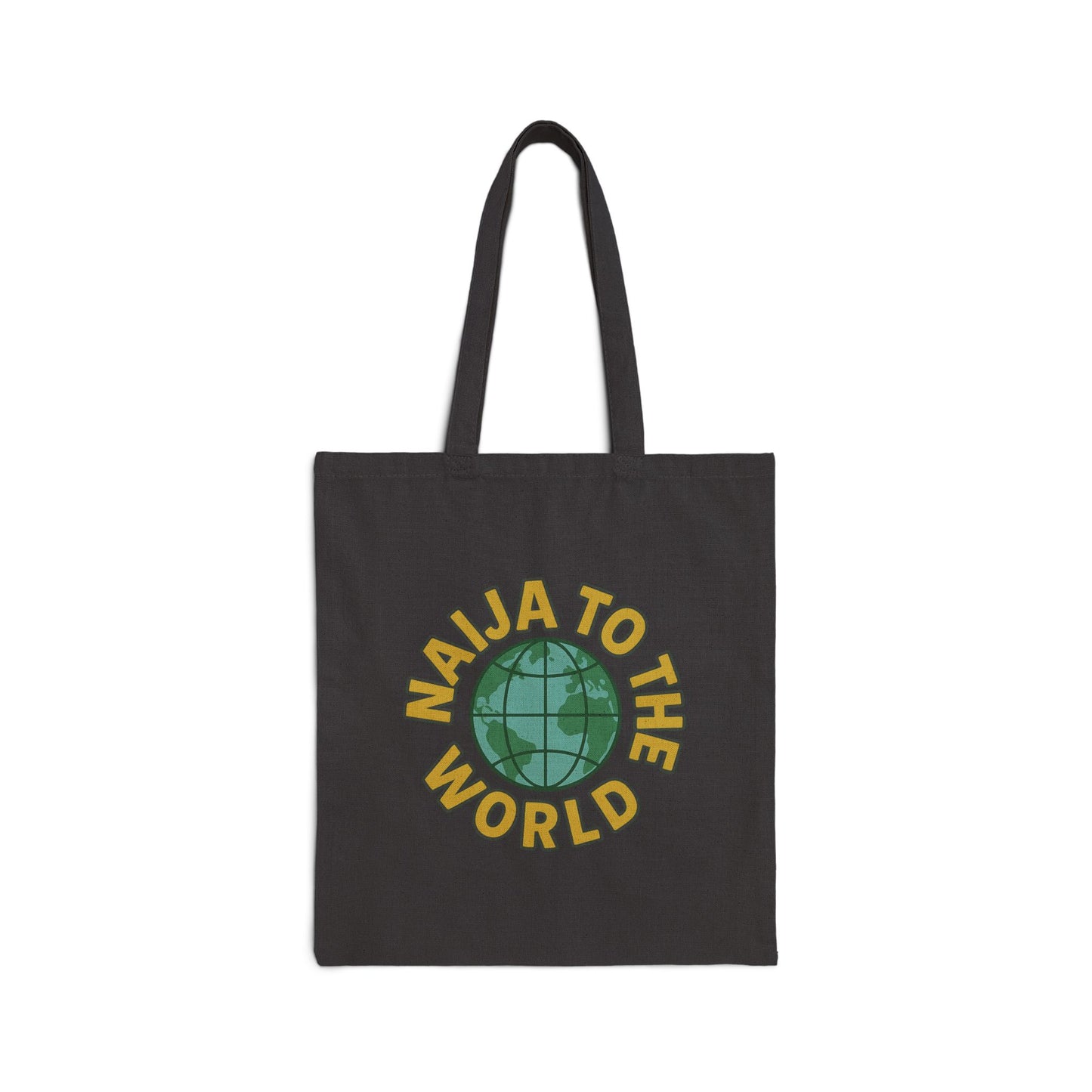 Naija to the World 100% Cotton Canvas Tote Bag