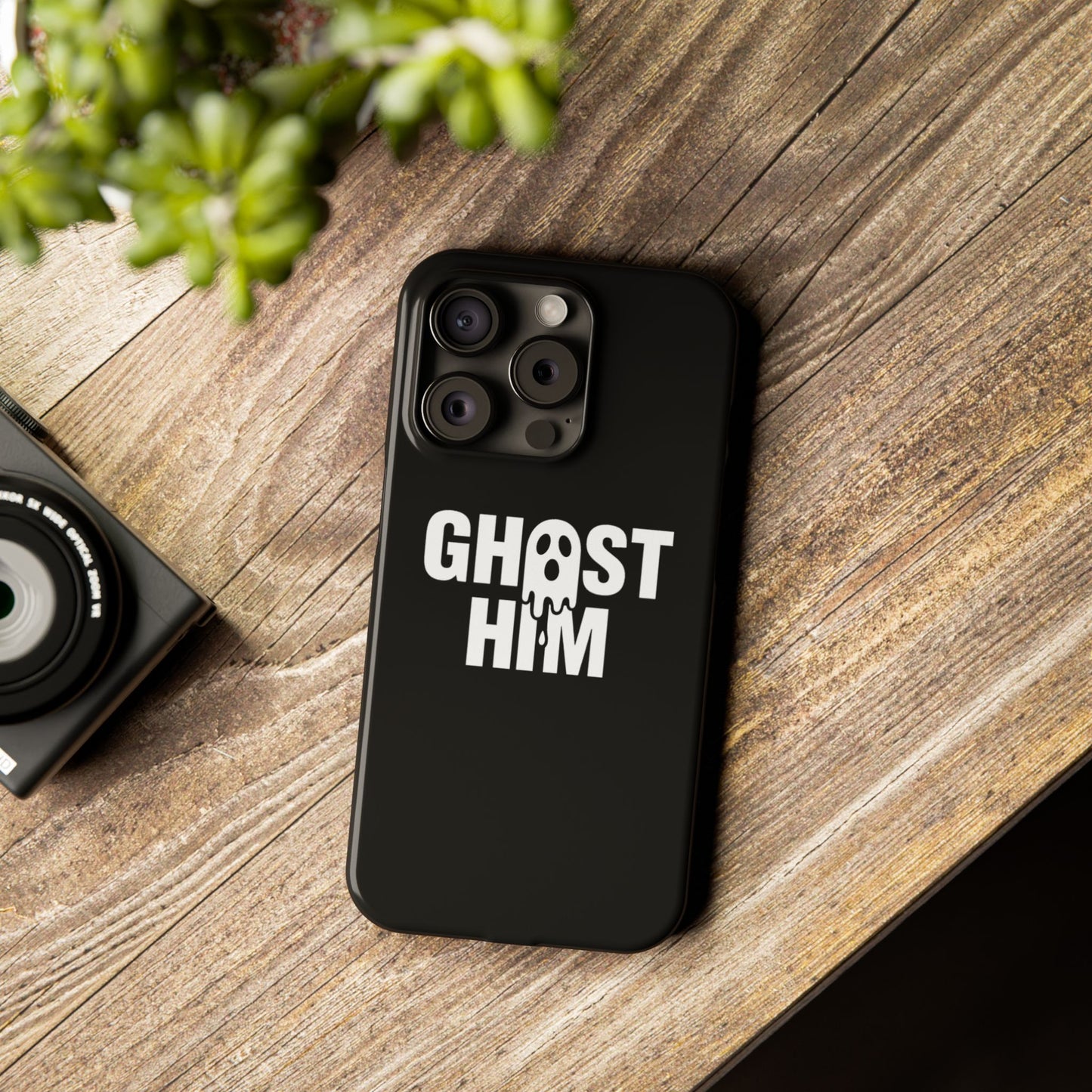 Ghost Him Slim iPhone Case